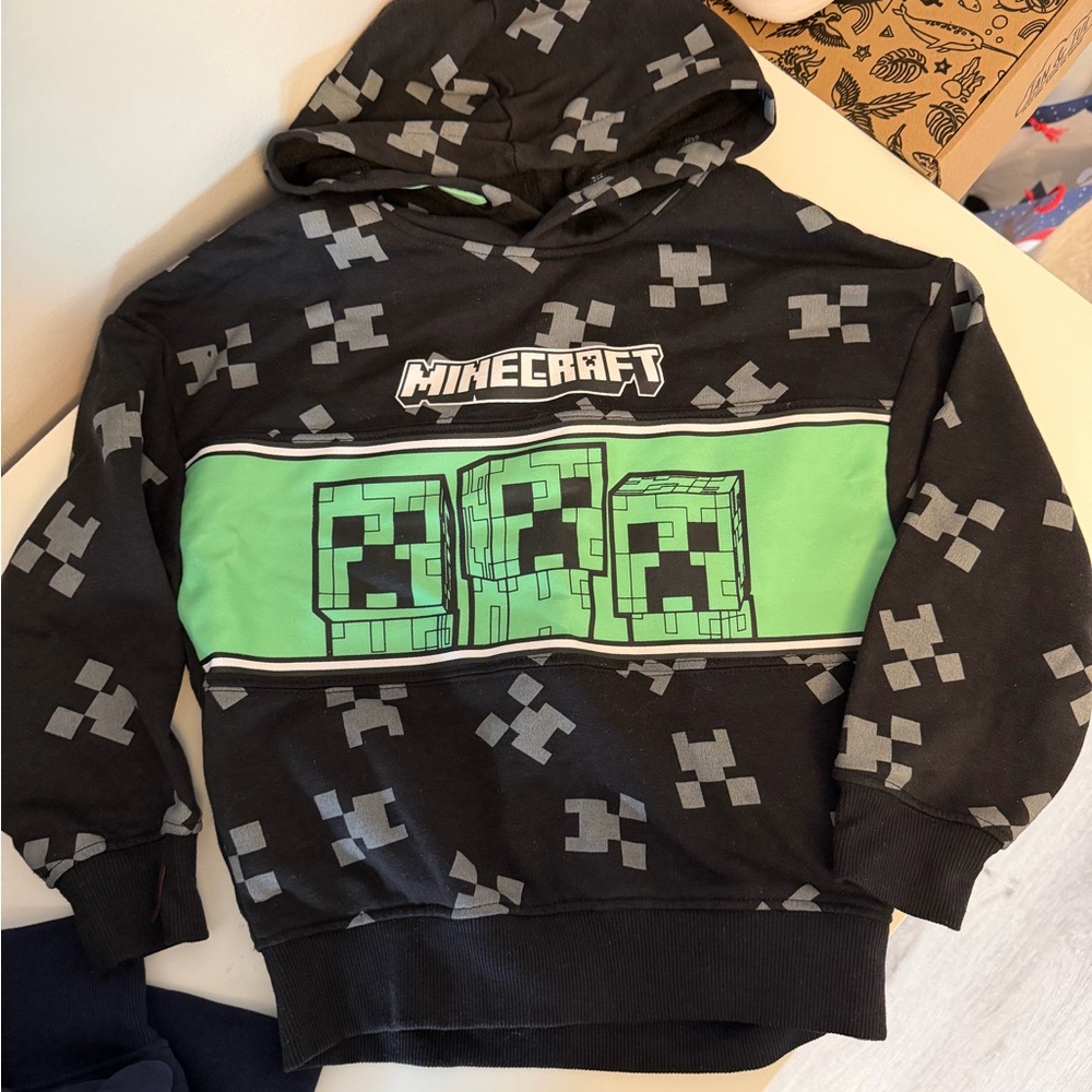 MAD Engine Black and Green Pixel Hoodie